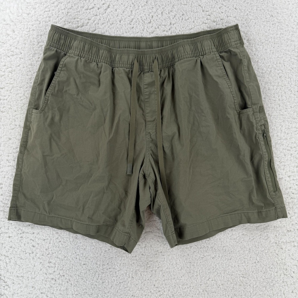 5.11 Tactical Cargo Shorts Mens XL Green Canvas Stretch 8 Inseam Casual
